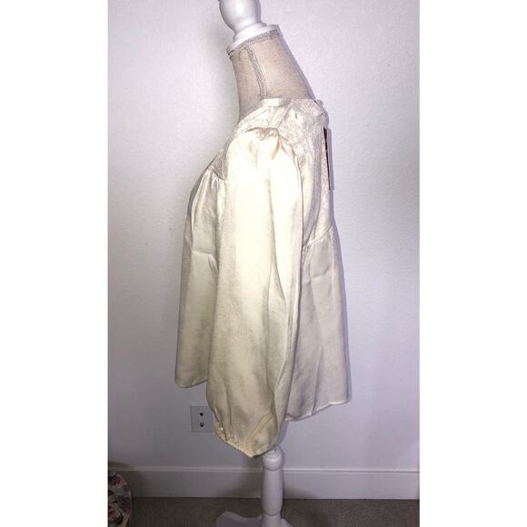 Band of the Free Ivory Minimalist Blouse - M - Picture 4 of 6